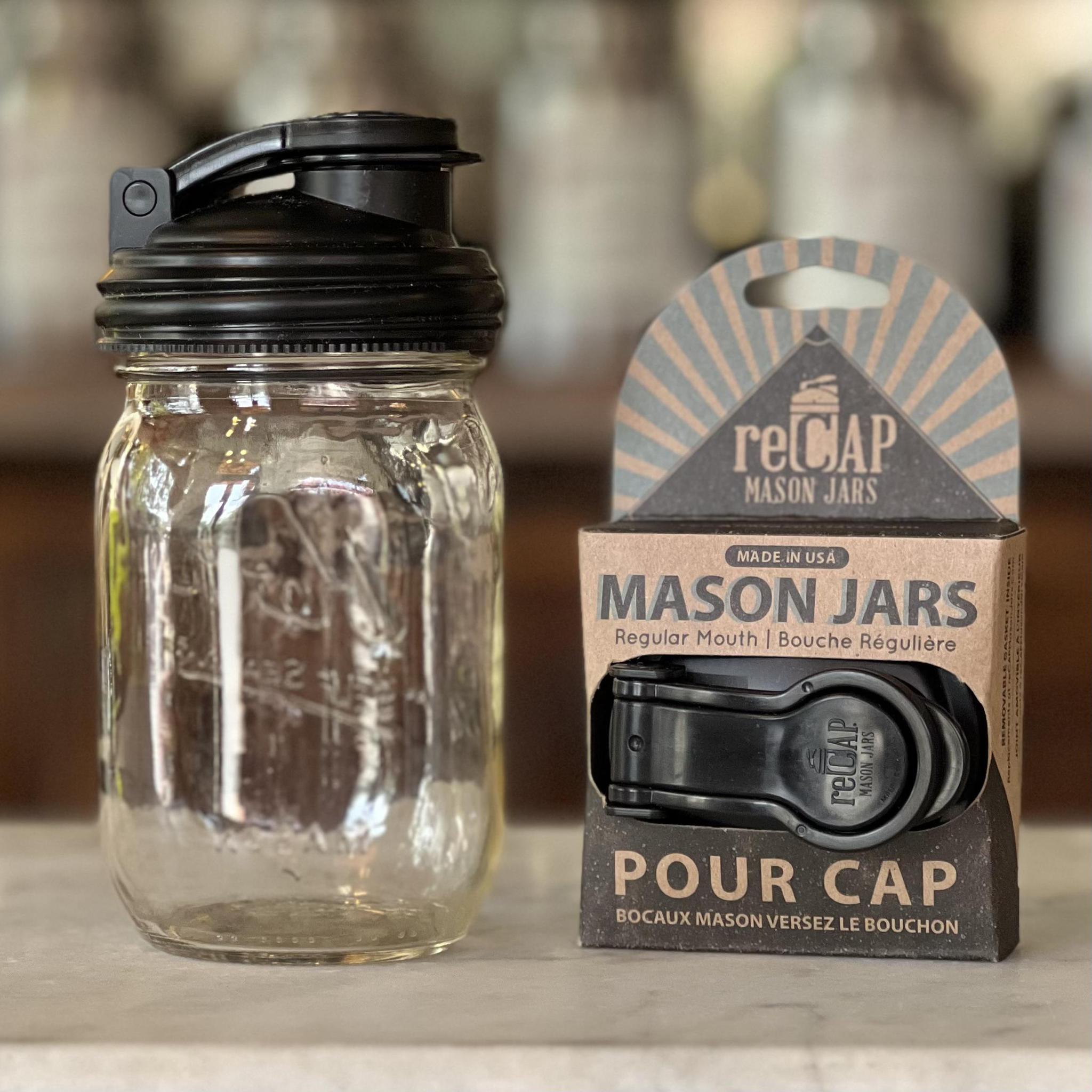 reCAP Mason Jars - Lid Pour Carry Loop