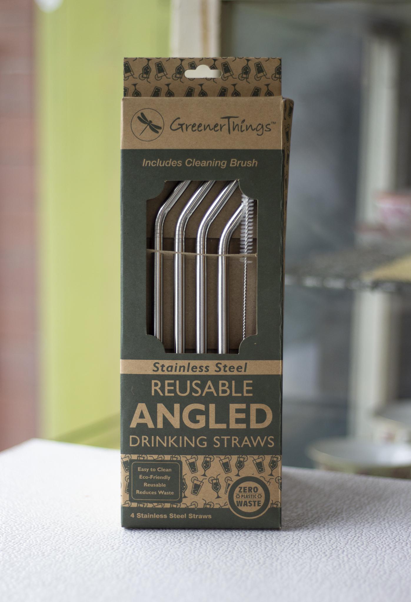 Greener Things - Stainless Steel Straw Set