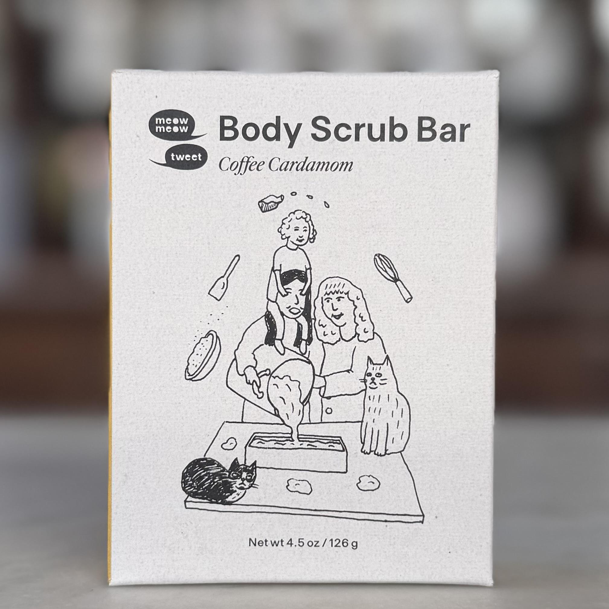 Meow Meow Tweet - Coffee Cardamom Body Scrub Bar