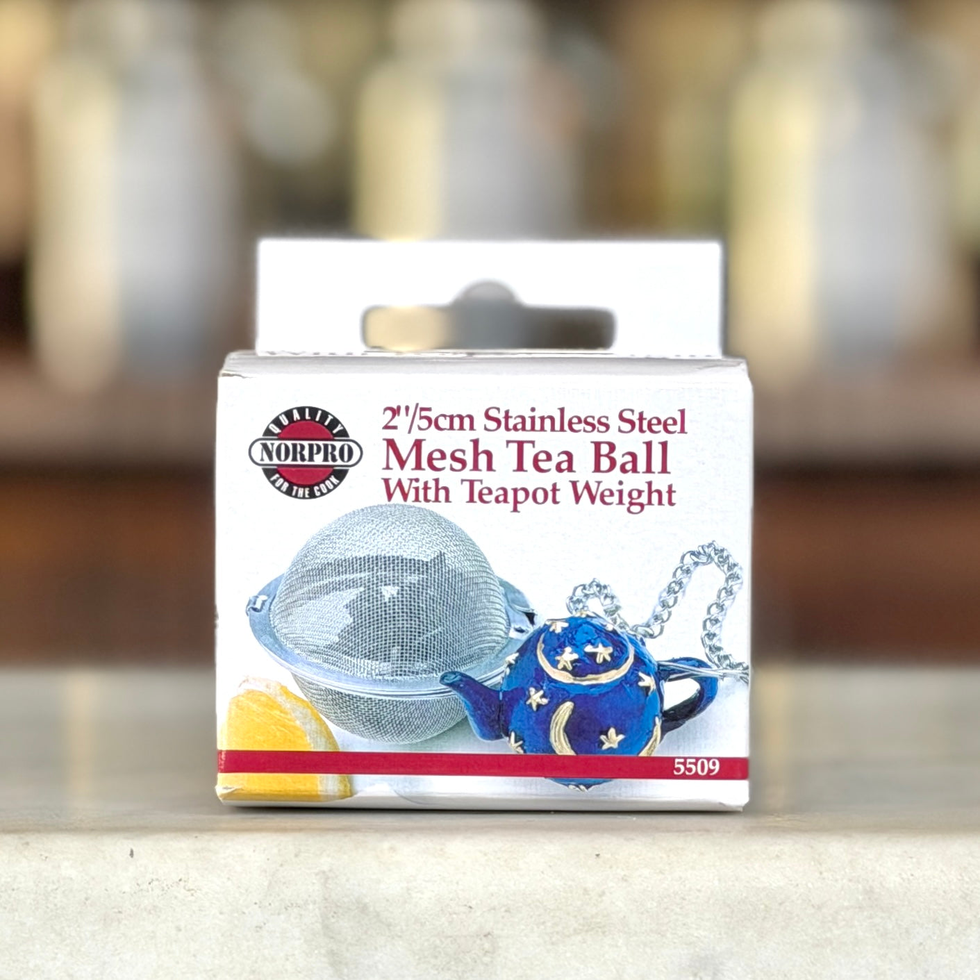 Mesh Tea Ball 2" With Teapot Weight