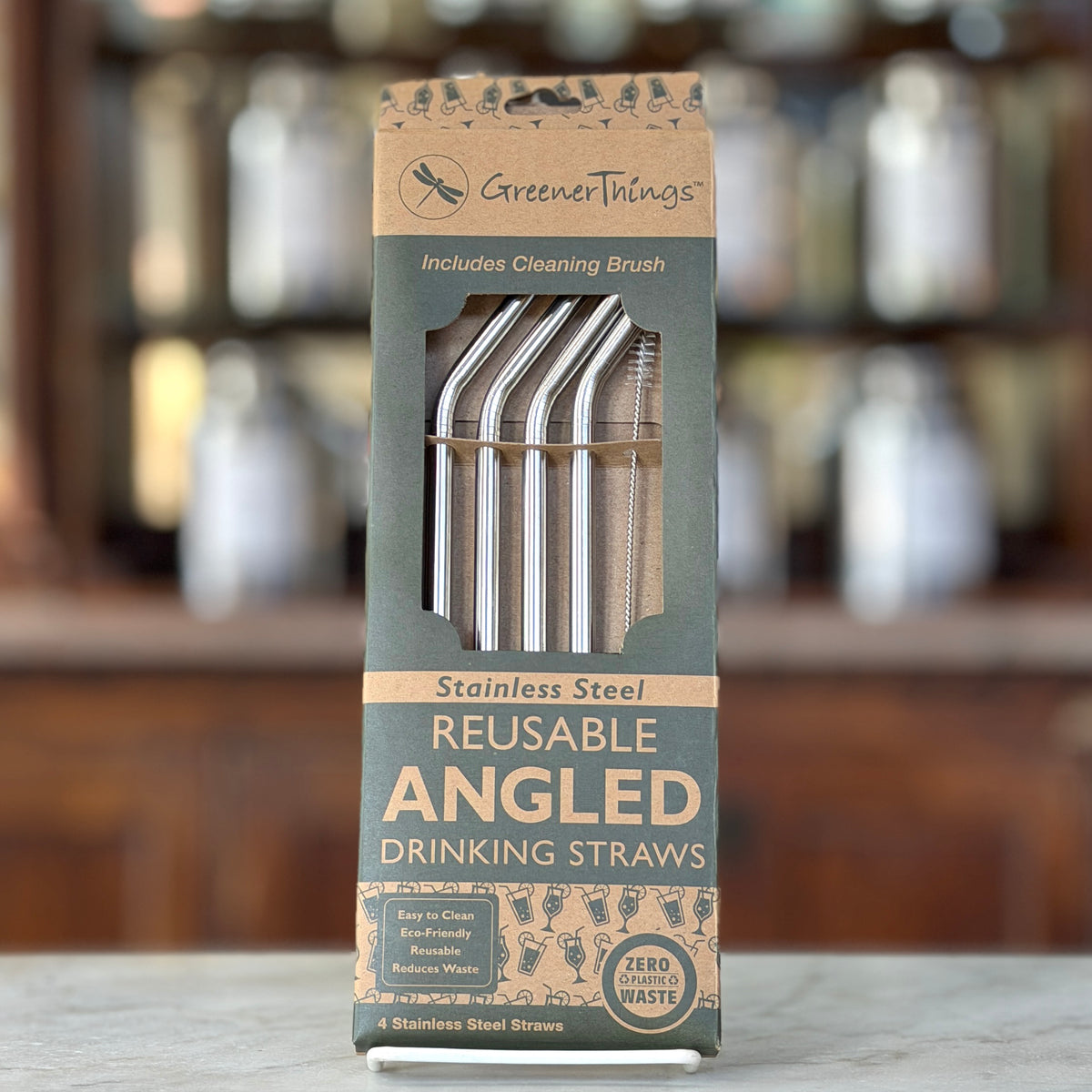 Greener Things - Stainless Steel Straw Set