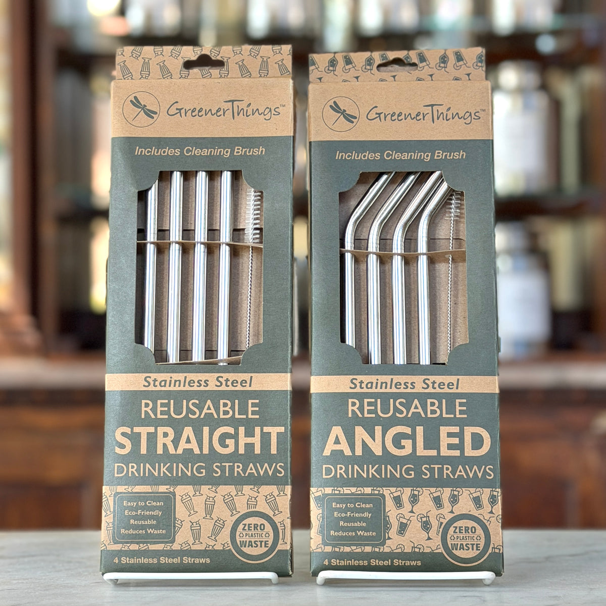 Greener Things - Stainless Steel Straw Set