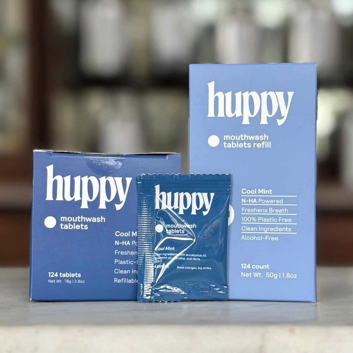 Huppy Mouthwash Tablets - Cool Mint
